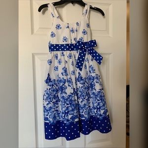 Girls Casual Spring Flower Dress